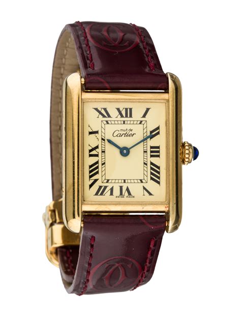 cartier tank 2415|cartier yellow gold tank watch.